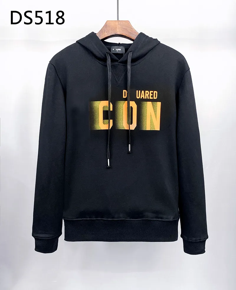 Printemps Hiver Dsquared2 Sweat à capuche pour hommes 2024 Nouveaux hommes Designer Sportswear Italie Mode Sweat à capuche pour homme Chemises de sport d'été Mâle doux et confortable 100% coton Tops