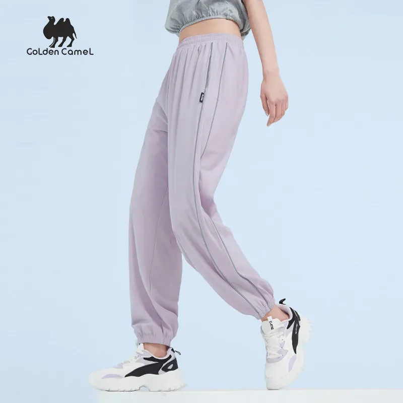 Capris Goldencamel Sweatpants for Women Running Pants Quick Dry Women's Sports Pants Soft Joggers Women Sport Trousersuit kläder