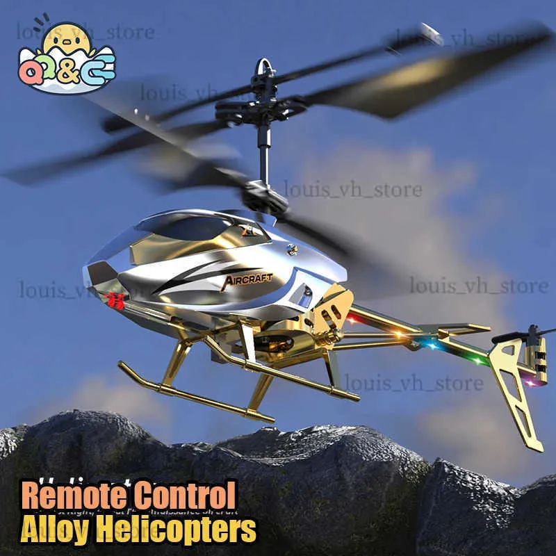 Electric/RC Aircraft RC Helicopter 2.5CH Remote Control Airplane Kids Toy Resistant Collision Alloy Wireless Aircraft Toys for Boys Children Gifts T240309