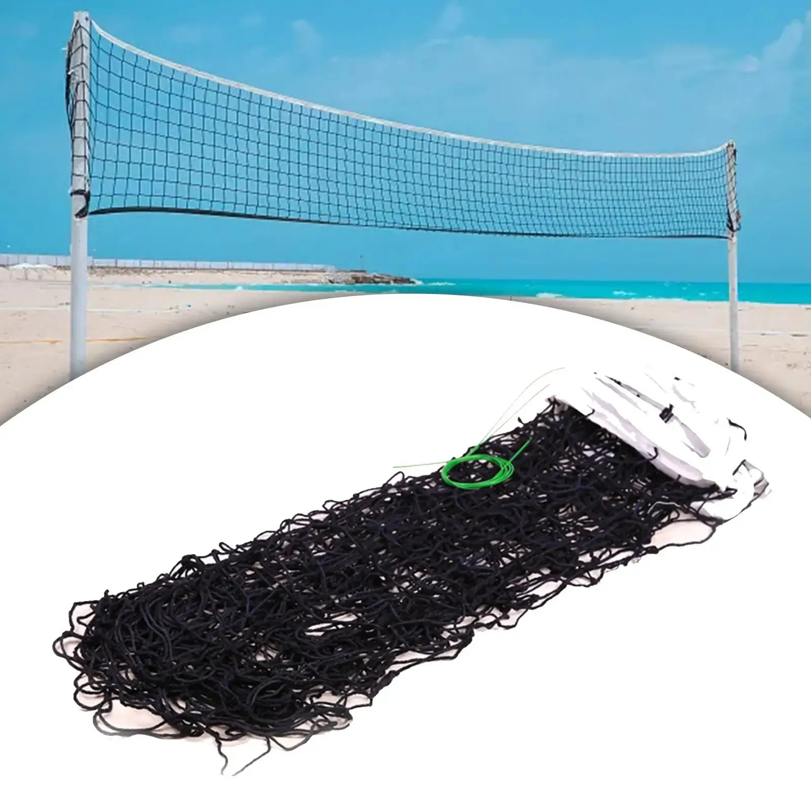 Volleyball Net Folding Handball Netting for Grass Outdoor Indoor Beach