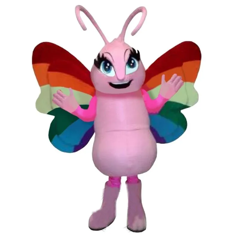 Hot Sales Butterfly Mascot Costume Halloween Christmas Fancy Party Dress CartoonFancy Dress Carnival Unisex Adults Outfit