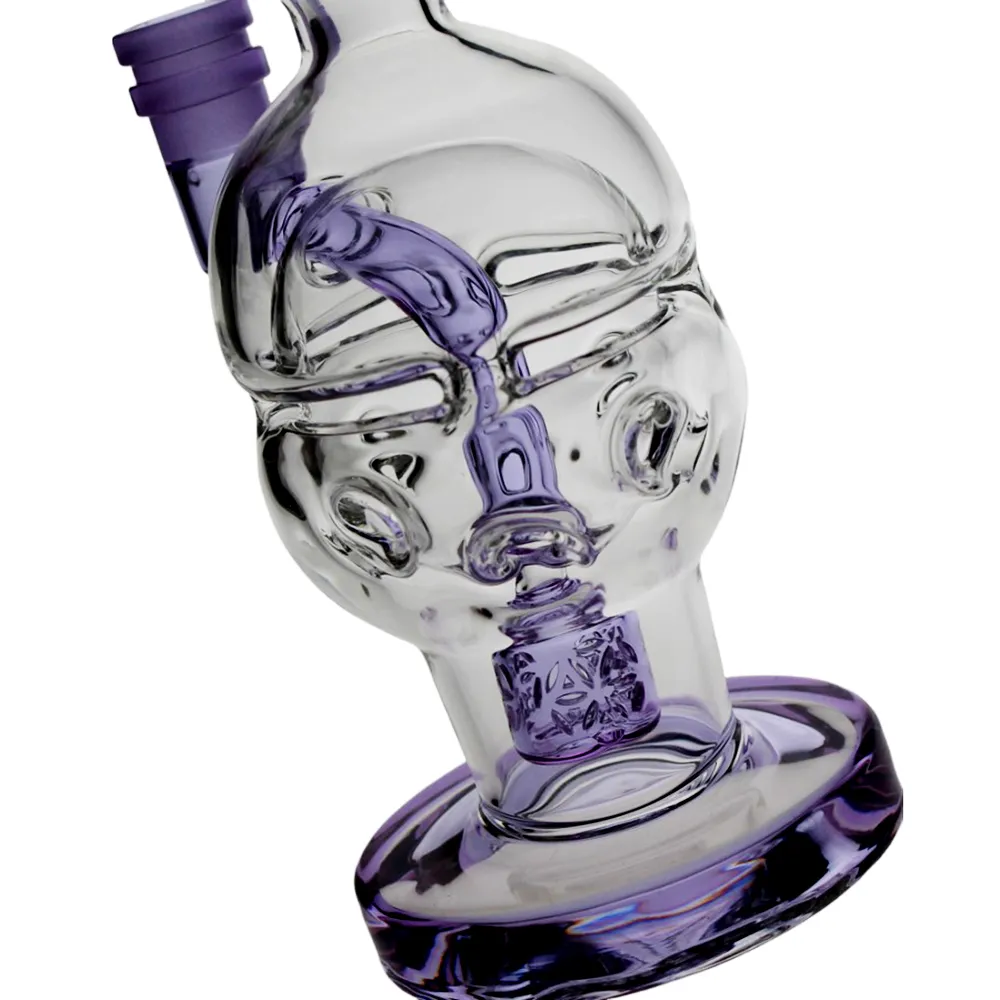 SAML 8,8 tum hög glas Sol Egg Fab Bong Hookahs frö av liv Dab Rig Recycler Vattenrör Kvinnlig gemensam storlek 14,4mm PG3001 FC-EGG V2