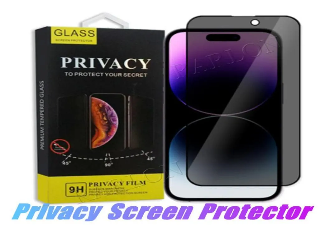 Protetor de tela de privacidade premium cobertura completa privacidade vidro temperado antiespião para iphone 14 pro max 14plus 13 13pro 12 11 xs xr x8298609