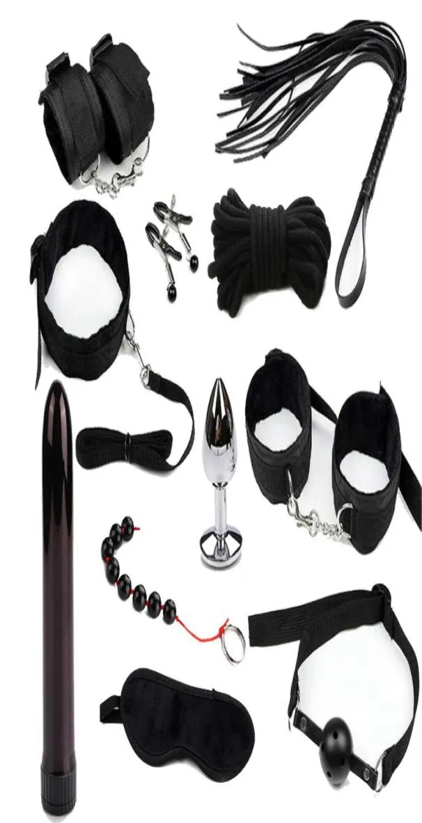 Bondage set vibrator för kvinnor vuxna roll spel sex leksaker för parnylon händer för sex bdsm bondage begränsningsbutik y181024053230421