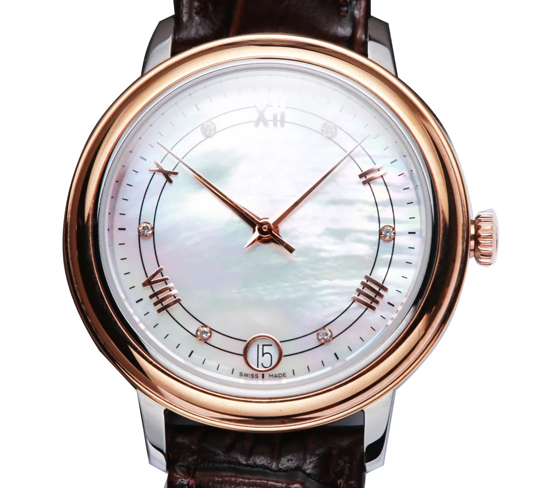 オムガメンズウォッチデザイナーは、ボックスステンレススチールラミナス防水サファイアトップリストウォッチを備えた高品質の高級自動機械時計時計