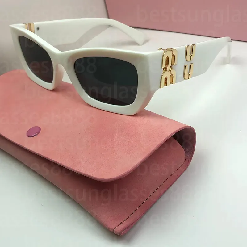 Gafas de sol de diseñador para mujer, gafas de sol con montura ovalada Mui, gafas de sol cuadradas de moda con letras Miu para hombre