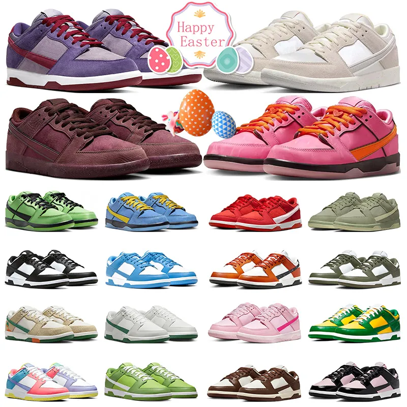 2024 heren dames panda lows loopschoenen Plum City of Love Triple Pink Panda Malachite Pastorale Print Setsubun Buttercup lage trainers sport sneakers