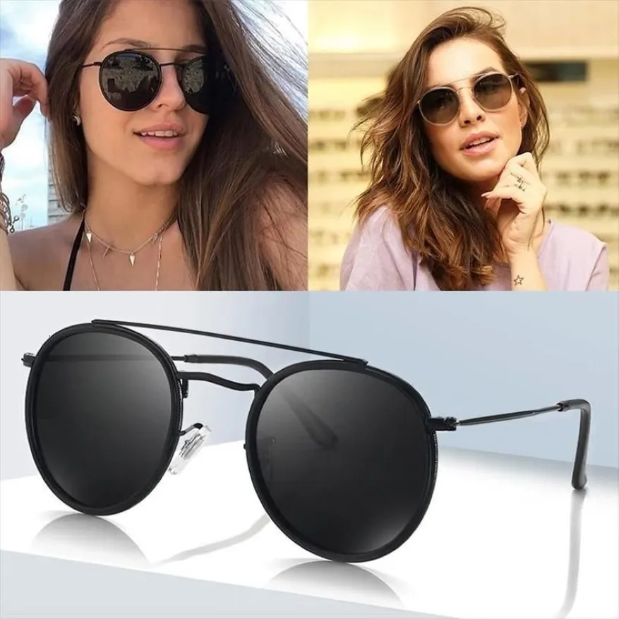 Classic Women Round Polarized Sunglasses 3647 Rays Men Driving Car Male Sun Glasses Uv400 Oculos De Sol328U