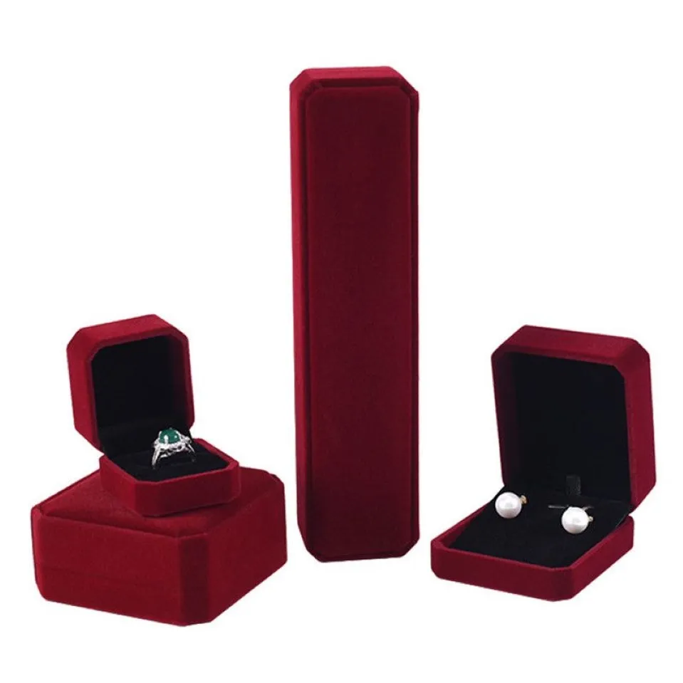 Caja cuadrada para joyería, conjunto de joyería de boda, pendientes, anillo, collar, pulsera, soporte, Cajas de almacenamiento, caja de embalaje de regalo 278H