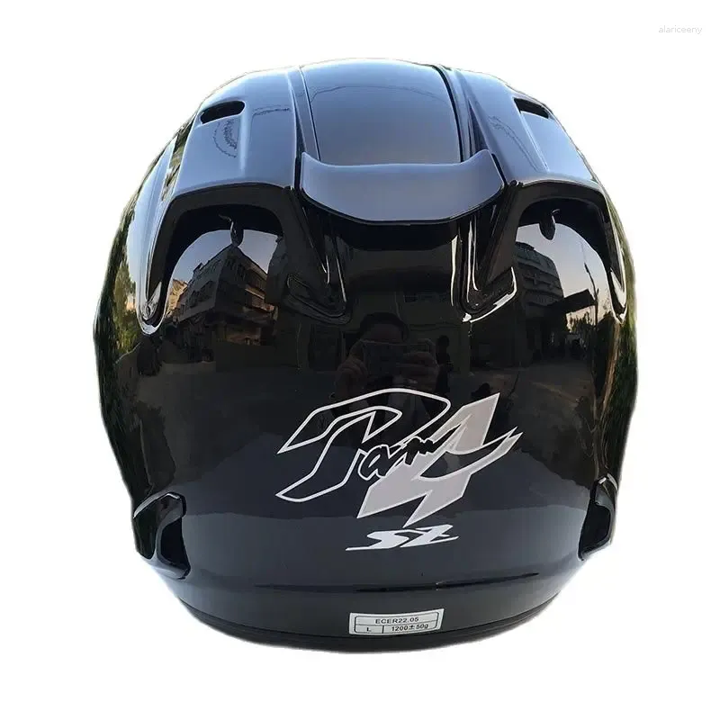 Motorradhelme Jet Scooter Half Face Helm Motorrad Capacete Casco SZ-Ram4 Schwarz Farbe 3/4 Open Summer