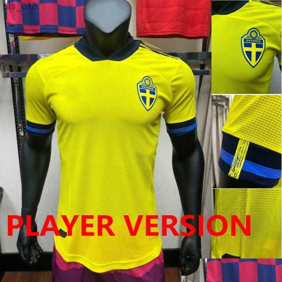 Vestito da yoga Vestito da yoga Fans Player Version Svezia 2021 Maglia da calcio Ibrahimovic Larsson Isak Forsberg 20 21 Maglie da calcio Claesson Uomo Bambini OtnazH240309