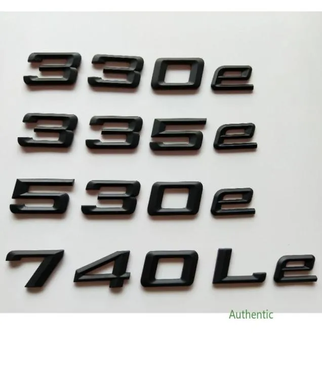 Matte Black Letters Trunk Lid Badges Emblems Emblem Badge Sticker for BMW 325e 330e bmw car accessories1857854
