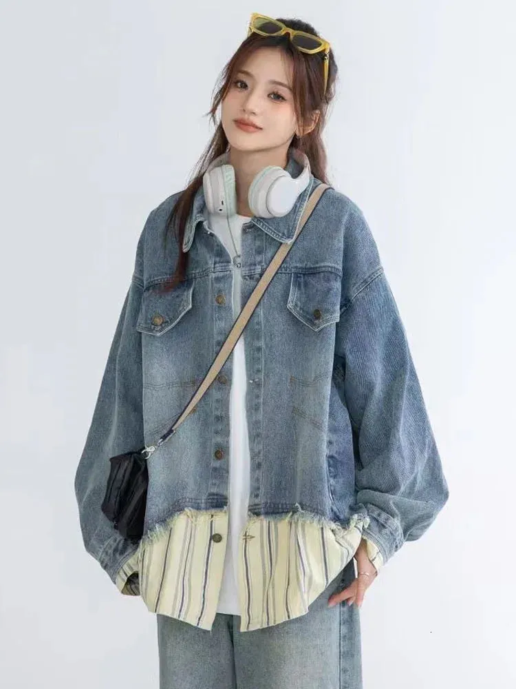 Gefälschte TWOPIEGE DENIM Jacke für Herren Jeans Frau Frauen Traf 240229