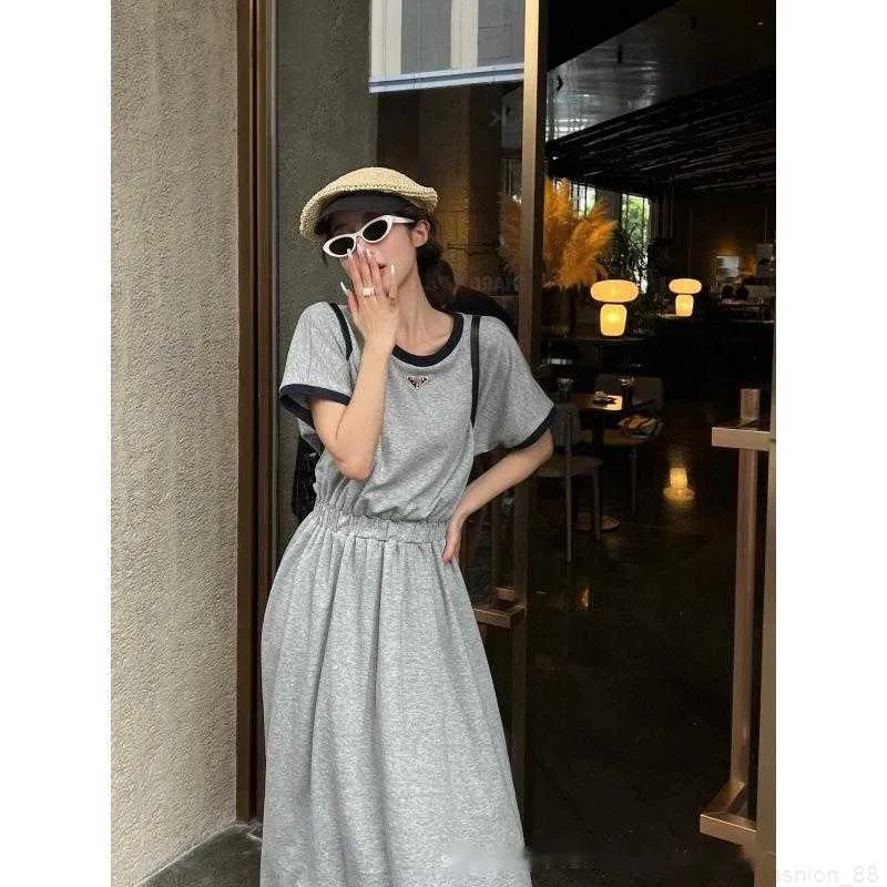 Designer P Family 23 Summer Cotton Mini Dress with Scoop Neck, Elastic  Empire Waist, and A-Line Silhouette from Dhgate Basic & Casual Dresses