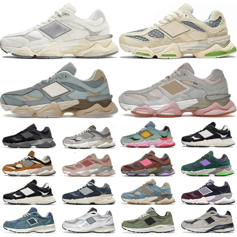 2024 Athletic New BB9060 baskets Chaussures de course Chaussures hommes Triple Triple Rain Cloud Cloud Quartz Gris Salt Salt Bricks Wood Champignon Driftwood Glow Trainers décontractés 9060