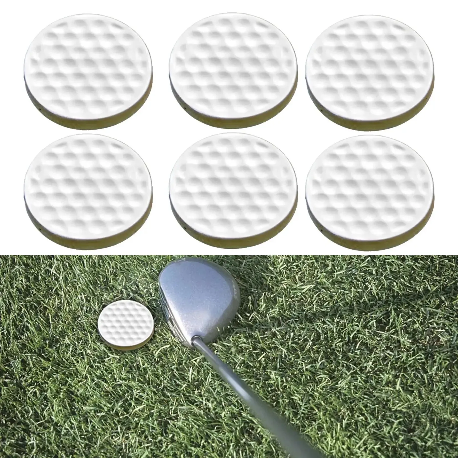 6Pcs Golf Practice Balls Realistic Feel Golf Swing Trainer for Men Women Golfer Gift