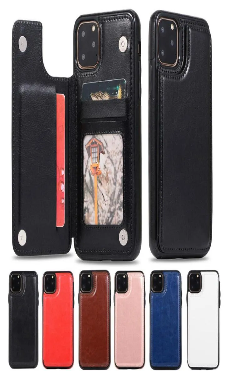 Custodia a portafoglio di lusso per iPhone 13 12 11 ProMAX 7 8 Plus Custodia in pelle con supporto per carta posteriore per iPhone 13 12 Pro Max X XR XS Max Phone Cov9453356