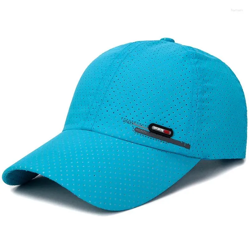 Casquettes de balle QBHAT Summer Hommes Femmes Séchage rapide Mesh Baseball Snapback Gorras Unisexe Respirant Net Cap Sunhat Riding Travel Sports