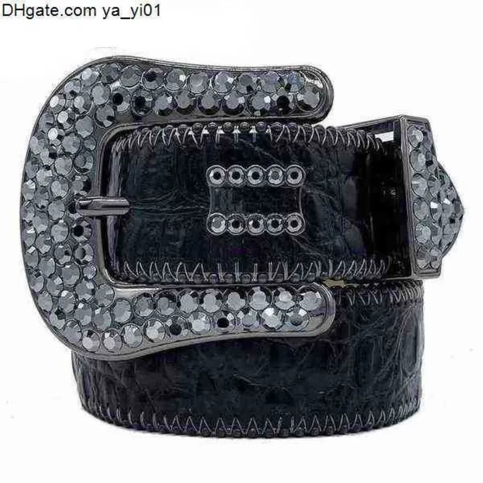 Riem Designer 2022 Bb Simon Riemen voor Mannen Vrouwen Glanzende diamanten riem wit cintura uomo boosluxurygoods 8000313B