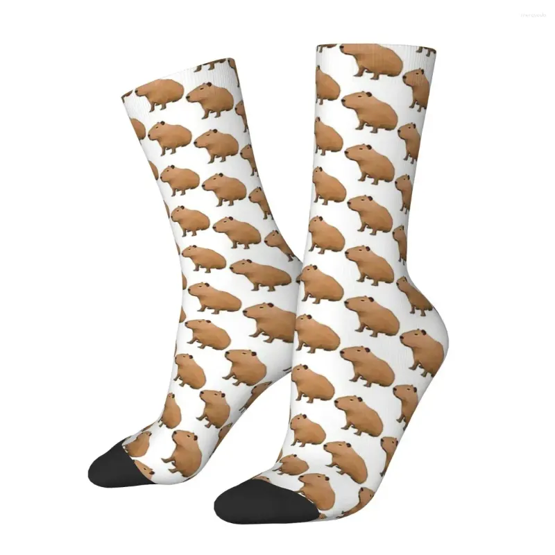 جوارب الرجال Capybara Polygon Art للجنسين الشتاء في الهواء الطلق Street Street Style Crazy Sock