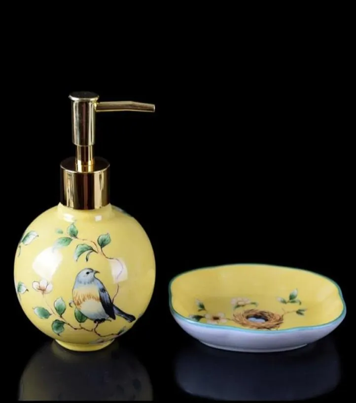 2 pzset Dispenser di sapone liquido in ceramica di lusso per mani Dispenser di sapone liquido Dspenser di sapone liquido Set da bagno S212764541