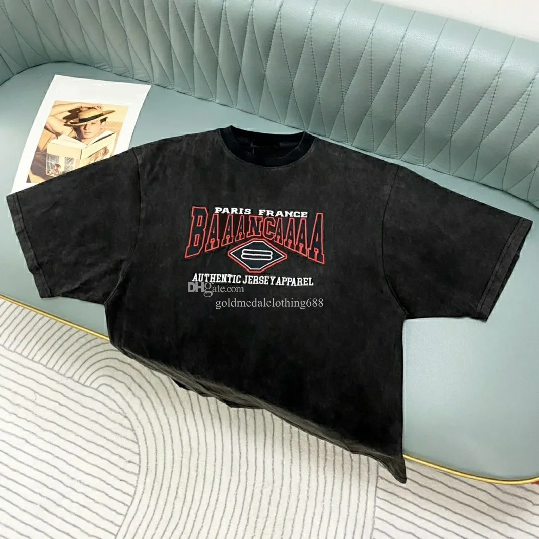 デザイナーメンズTシャツレディースハイエンドブランド刺繍レターファッションカジュアルティーショートスリーブストリートウェア