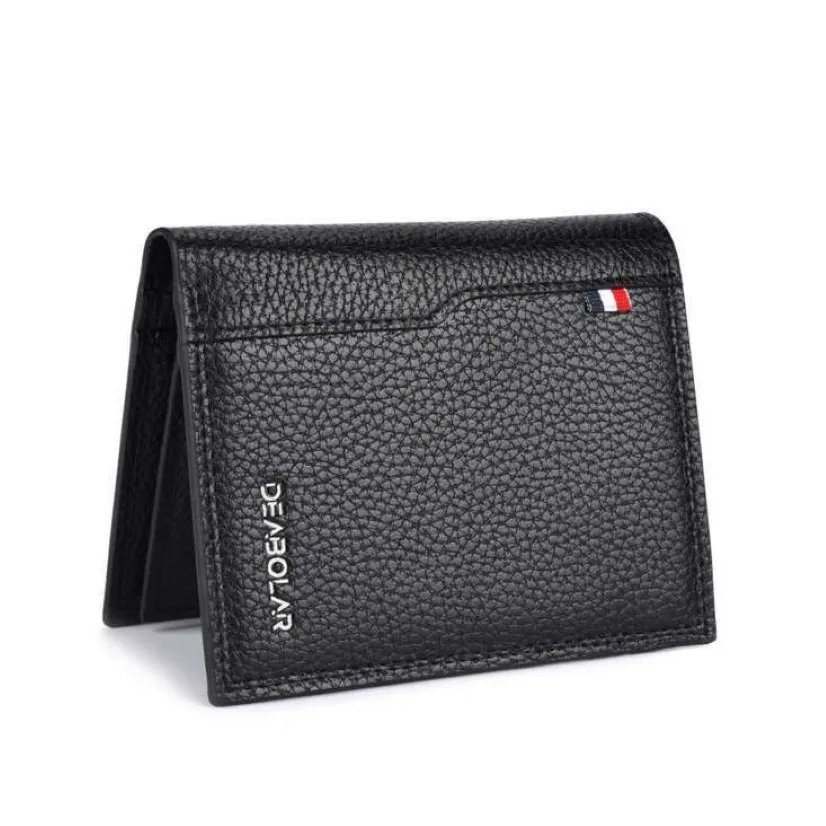 Mężczyzna wielofunkcyjny portfel Man Slim Business Mężczyzna Torebka Klasyczna Money Clip Wysokiej jakości Money Bag Fashion229v