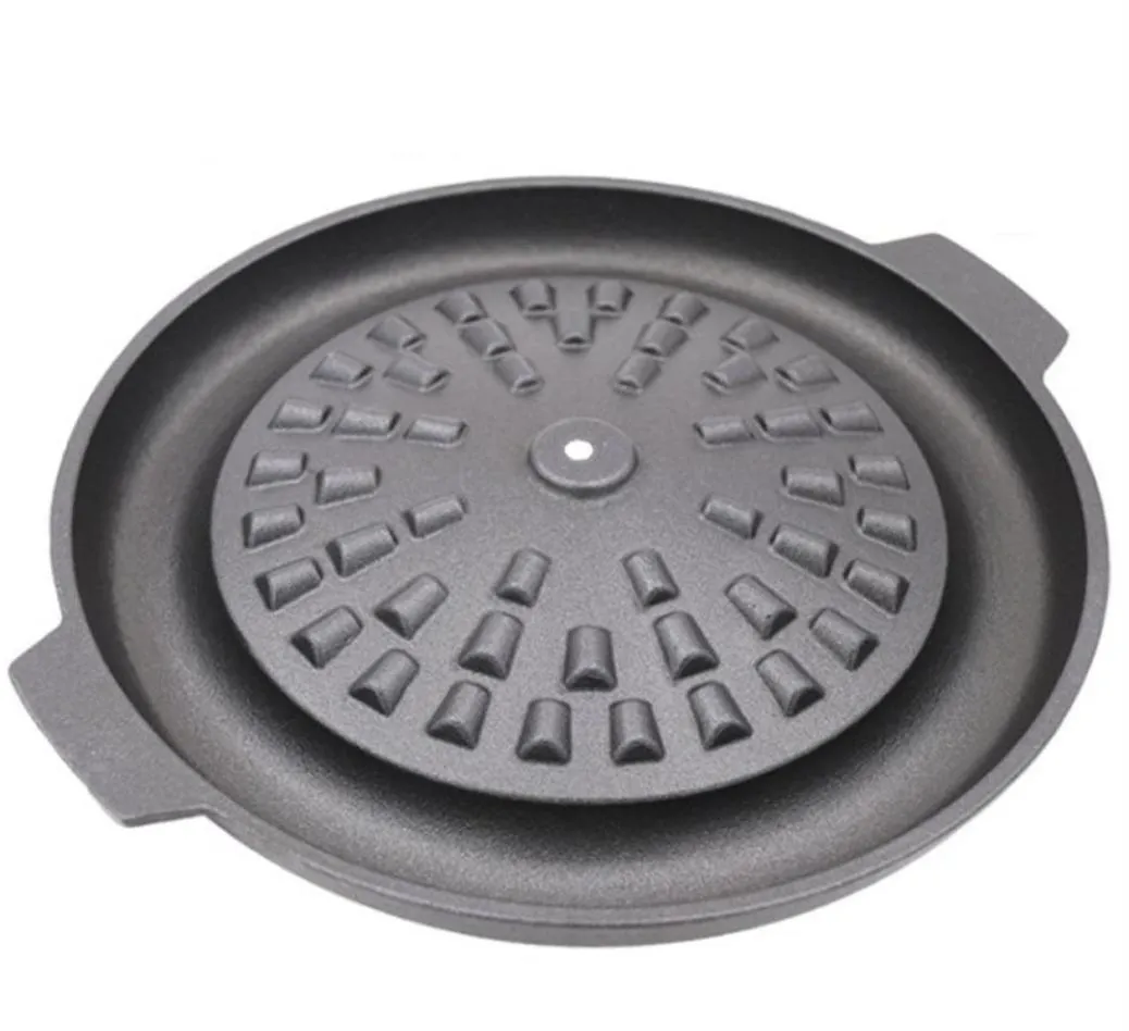 Cast Iron BBQ Tools Nonstick Barbecue Plate 32cm Water Fried Meat Barbecue Pan DualPurpose Pot 0272196D2062449