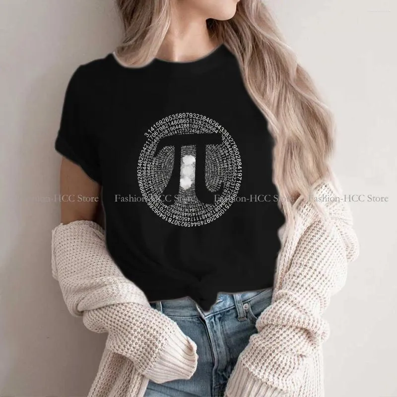 Dames T-shirts 3 14 Pi-nummersymbool Harajuku Polyester T-shirt Wiskundige Stijl Streetwear Vrijetijdsshirt Vrouwen 70