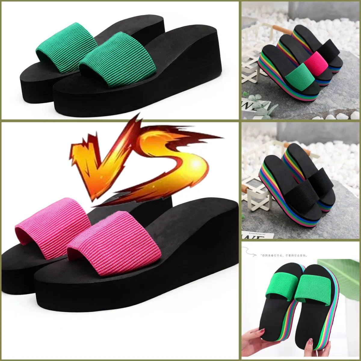 Top quality GAI Summer Women men Beach Flip Flops Classic Ladies Cool Flat Slipper Female Sandals Shoes 35-43