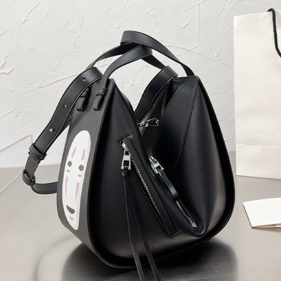 Designer kvinnor väska påsar handväskor kvinnliga ansiktslösa mäns stora kapacitet tecknad spirat bort ryggsäck singel axel väska2451