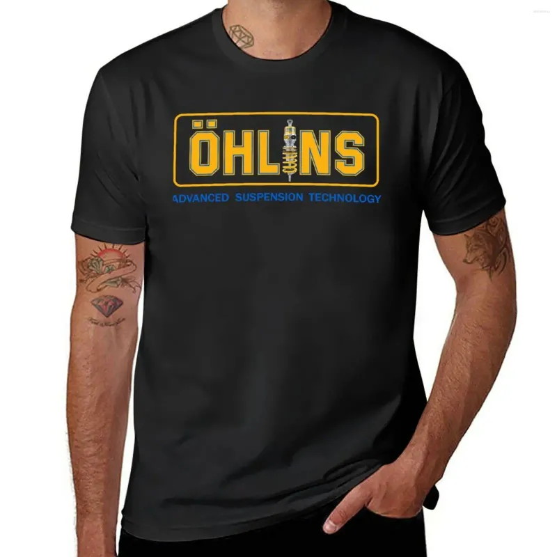 Męskie polo Ohlins wyścigi retro klasyczna koszulka z krótkim rękawem vintage T Shirt Hippie Designer Mężczyźni