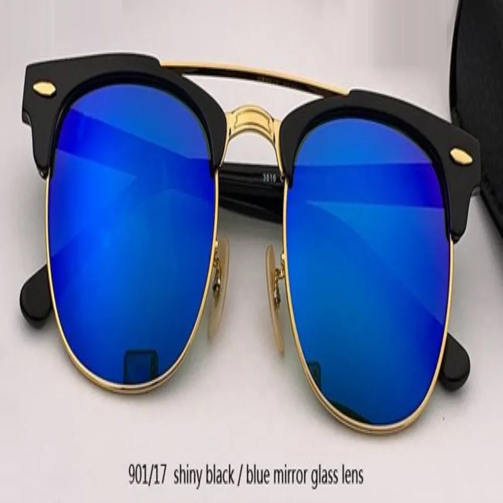 Bütün kulüp güneş gözlükleri erkek kadın marka tasarımcısı UV400 ana gözlükler klasik güneş gözlükleri sürüş yarı rimless rd3816 kare g268r