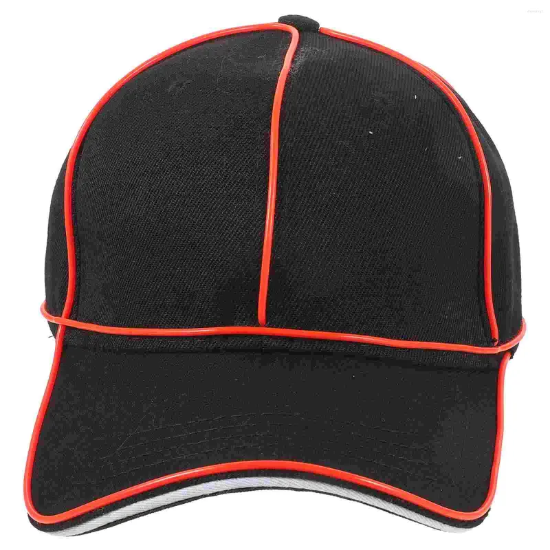 Berets lśniąca czapka świecący bieżący kapelusz baseball światło damskie kapelusze flash akryl akrylowy ładowne korki LED nocne czapki
