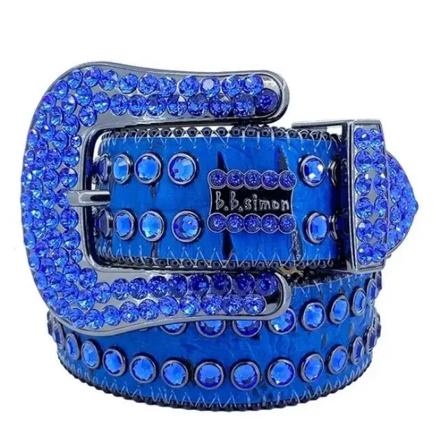 Neuester Luxus-Designer-Bb-Gürtel, Herren-Simon-Gürtel, Damen-Bright-Face-Diamant, mehrfarbig mit Perlen-Schatzwasser-Diamant als Geschenk, Designer-Gürtel, Herren