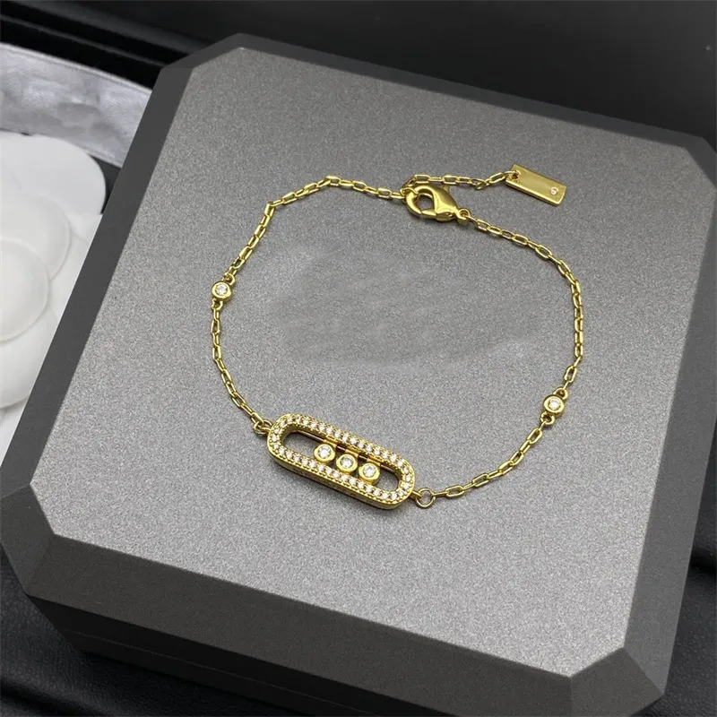 Znakomite Mesikas męscy bransoletka projektant biżuterii Kobiety moda bransoletka bransoletka Mężczyźni Klasyczne Jewery dla kobiet Rhinestone Luksusowe bransoletki Prezent urodzinowy ZH166 E4