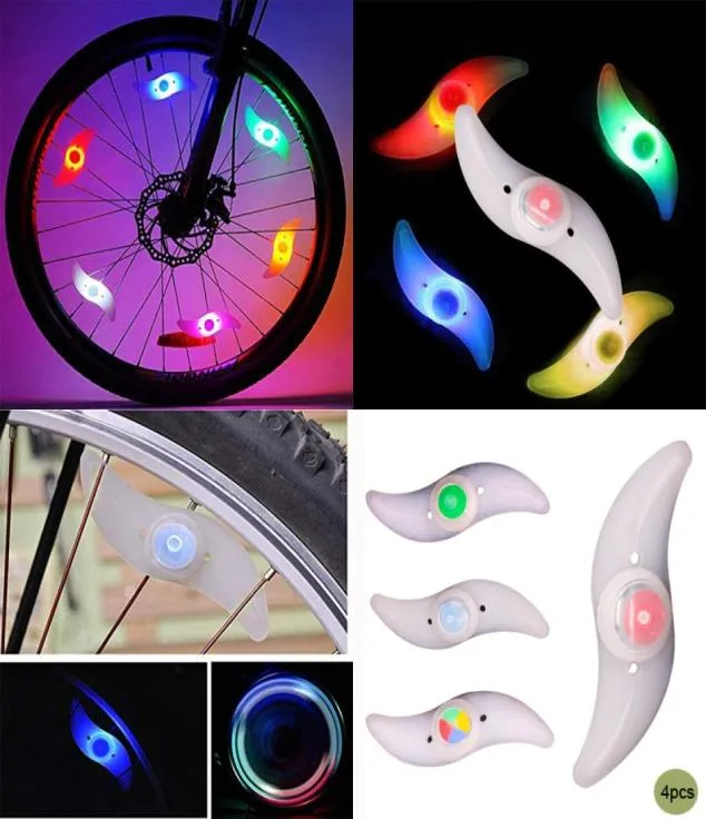 Bisiklet Konuştu Hafif Bisiklet Tekerlek Işıkları Bisiklet Led Flash Lamba Bisiklet Aksesuarları MTB Tekerlek Güvenliği ve Uyarı Lambası Bisiklet Işıkları 1061220