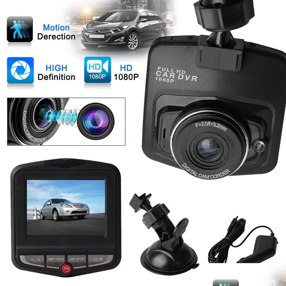 Araba DVRS 2.4 Inchcar Kamera HD 1080p Dashcam Taşınabilir Mini Otomobil DVR Kaydedici Dash Cam Taşıt Kalkanı Damla Teslimat Otomobilleri Motosiklet DHWQ9