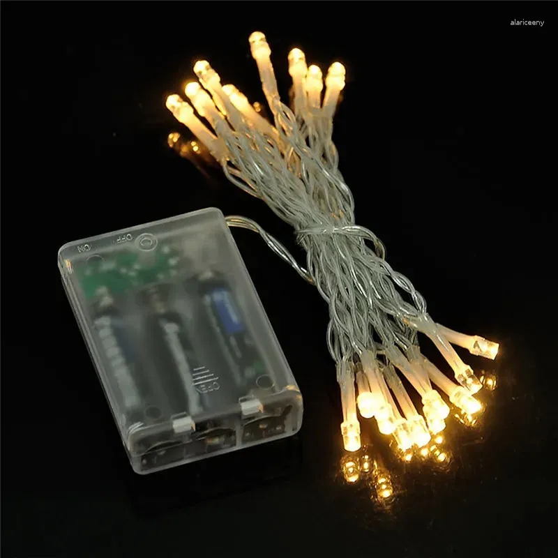 Strings 10/20/30/40 AA Battery Operated LED String Lights For Garland Party Wedding Birthday Festival Decoration Fairy