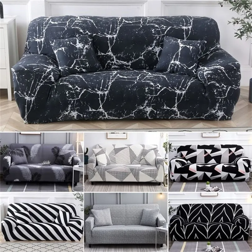 New Elastic Cover for Sofa Living Room Couch Cover Stretch Sofa Slipcover Furniture Canape Elastic Sofa Cover Cotton 201222248O