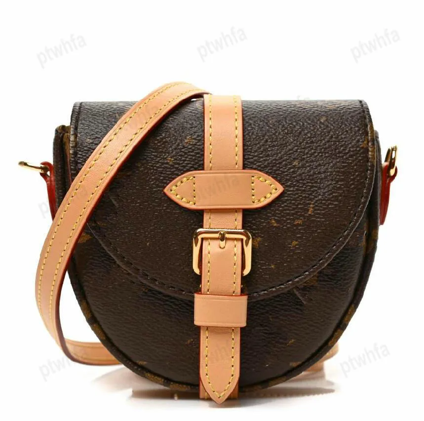 Designer MICRO CHANTILLY Handbag Womens Mini Saddle Bag Cross Body M46643 Shoulder Bag For Women Purse Nano Bag