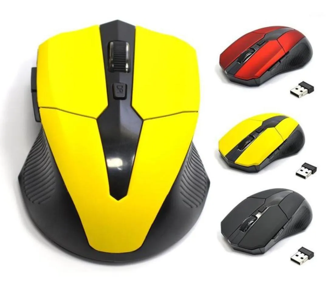 Mouse wireless ottico rosso USB 24G 5 pulsanti per mouse da gioco per computer portatile16215421