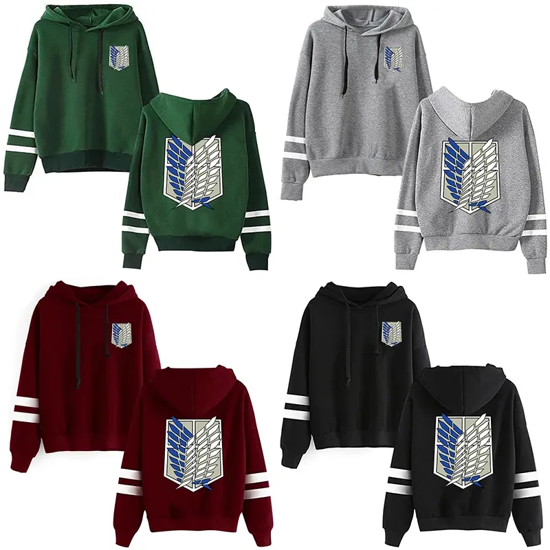 Sweatshirts Anime Attack On Titan Levi Fleece Hoodie Winter Sweatshirts Boy Girl Clothes Harajuku Sweatshirts Men Women Clothes