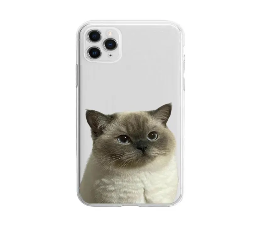 Capas de gato fofo de silicone para iphone 12pro max durável capa de telefone macia capa traseira5847348