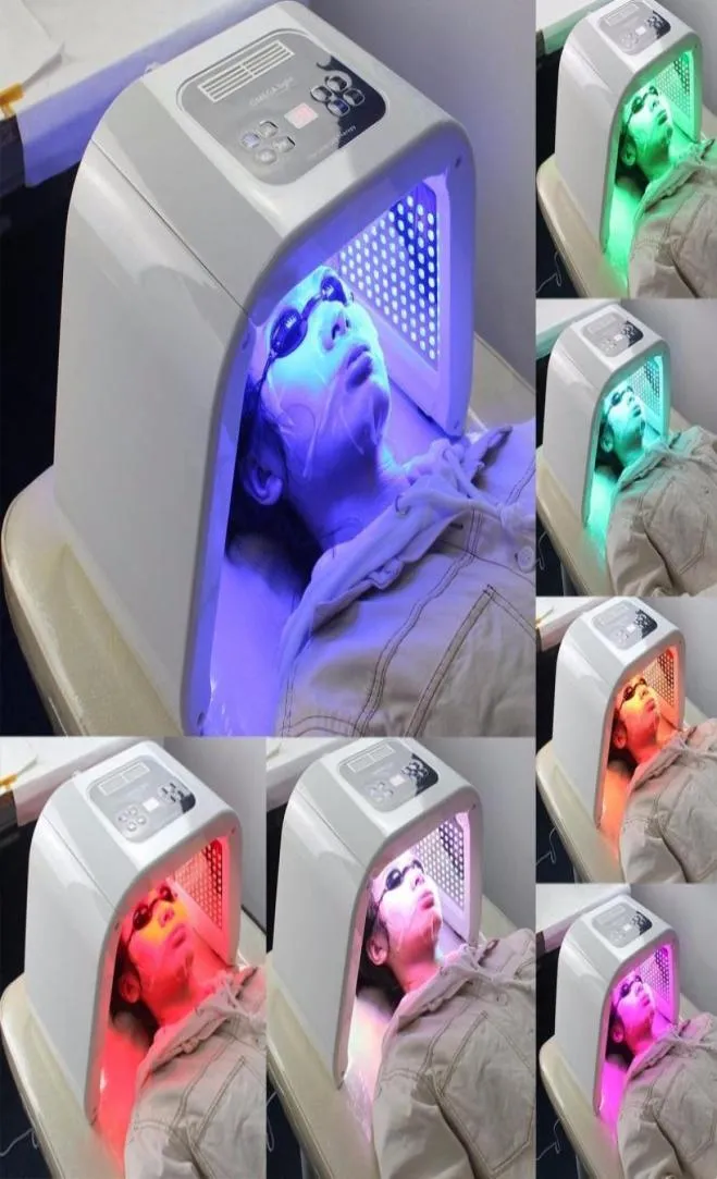 Podynamic Therapy Professional LED Red Light Machine 7 Colors AntiWrinkle PDT Device Ansiktsmask för Beauty Salon8048099