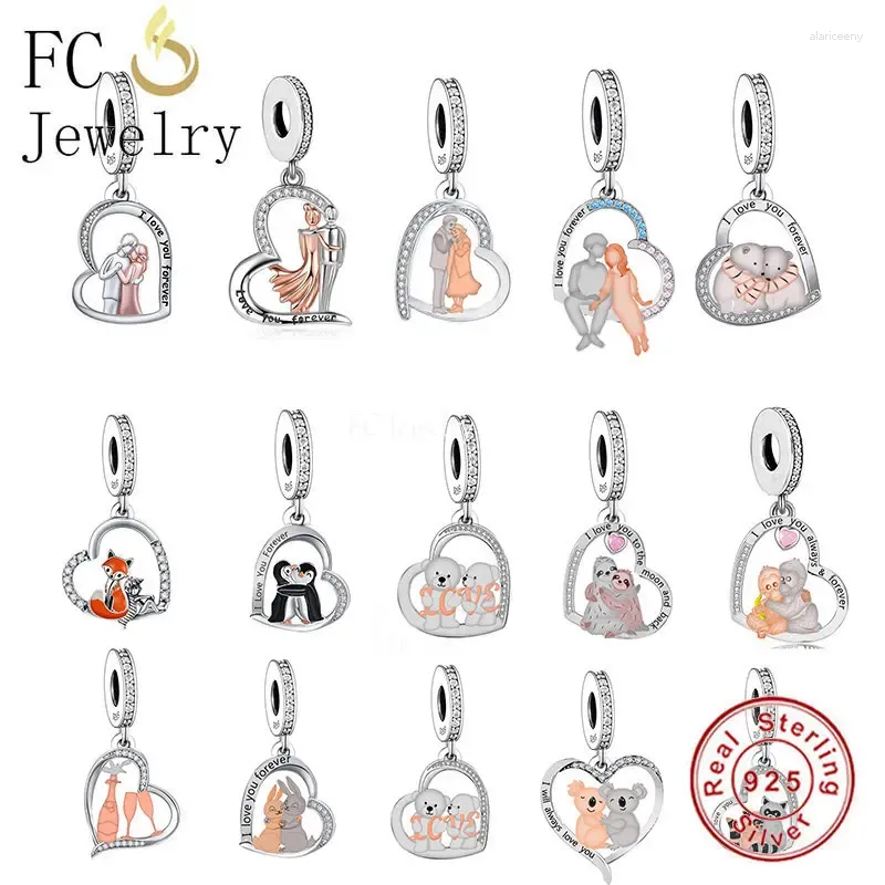 Pietre preziose sciolte FC Gioielli adatti Bracciale con ciondoli originali Argento 925 Ragazzo Ragazza Innamorati Piccolo Principe Perlina per fare San Valentino