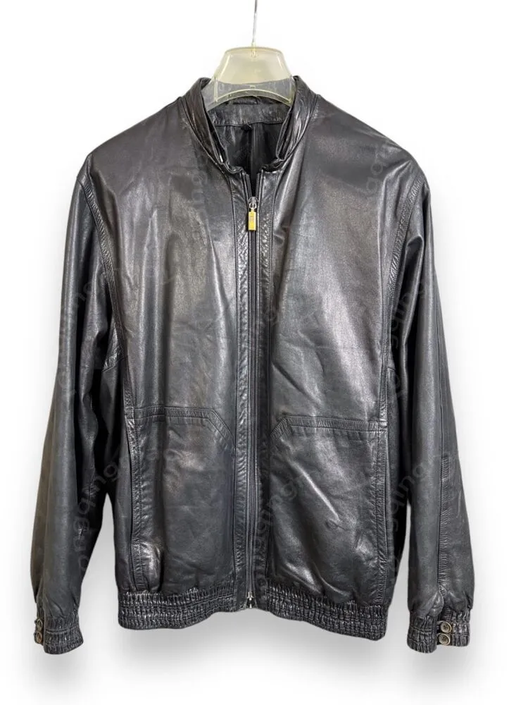 Designer Men Lederen jas Zilli Leather Bomber Jacket Verwijderbare nertsbont voering kraag heren bovenkleding