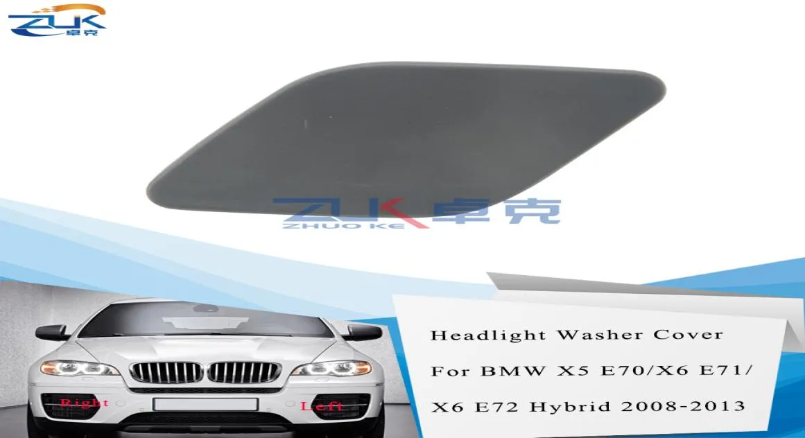 ZUK Headlight Headlamp Washer Spray Nozzle Cover Cap Lid Case Primed For BMW X5 E70 X6 E71 E72 20082013 51657052427 516570524287548010