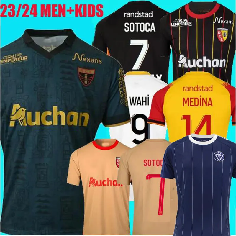 23 24 MAILLOT RC LENS 축구 유니폼 Thomasson Saint-Barbe Green Special Kakuta Spierings Sotoca Wahi 축구 셔츠 2023 Girondins Bordeaux 40 주년