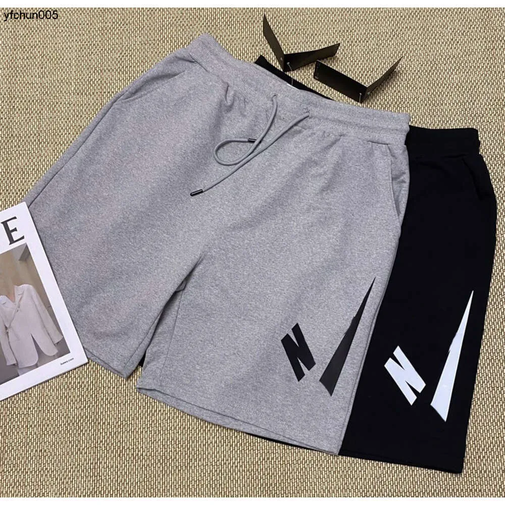 Shorts pour hommes Tech Designer Fleece Style classique Cordon élastique Noir et gris Sports Casual Hia4
